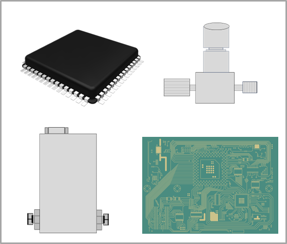 電子部品・半導体部品のイメージイラスト