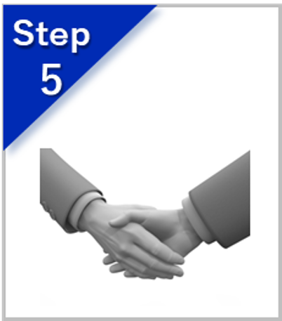 契約成立を示すイメージイラスト